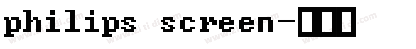 philips screen字体转换
